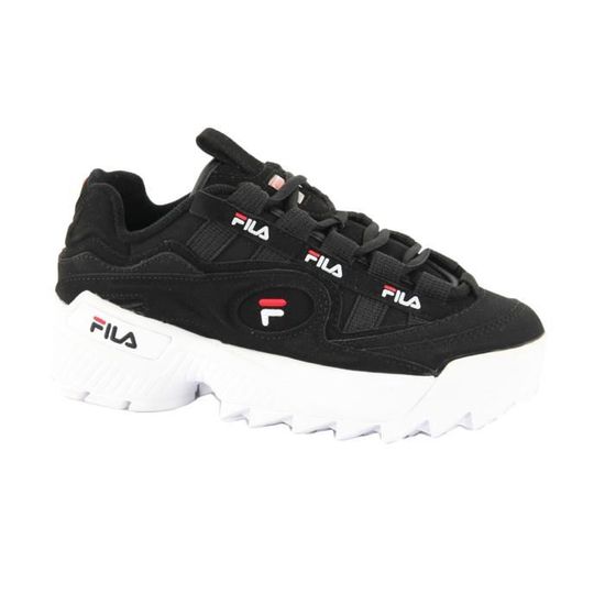 Baskets Fila D Formation WMN Noir Femme Cuir Collection Printemps Ete 2019 Noir Cdiscount Chaussures