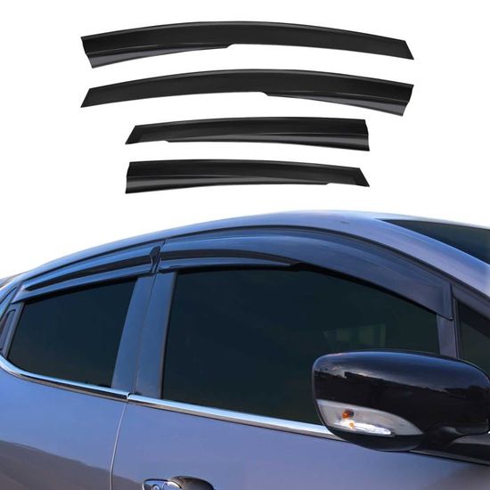 Déflecteurs De Vent Et Pluie Pour Ford Transit 2015-2019 - 2 Pièces Acrylique Transparent - Protection Vent Pluie Sans Perçage - Installation Facile