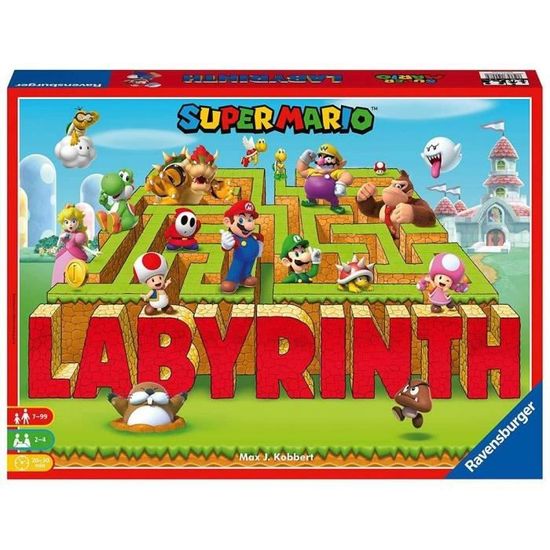 Jeu de société - RAVENSBURGER - Labyrinthe fou Super Mario - Pour enfant à partir de 7 ans