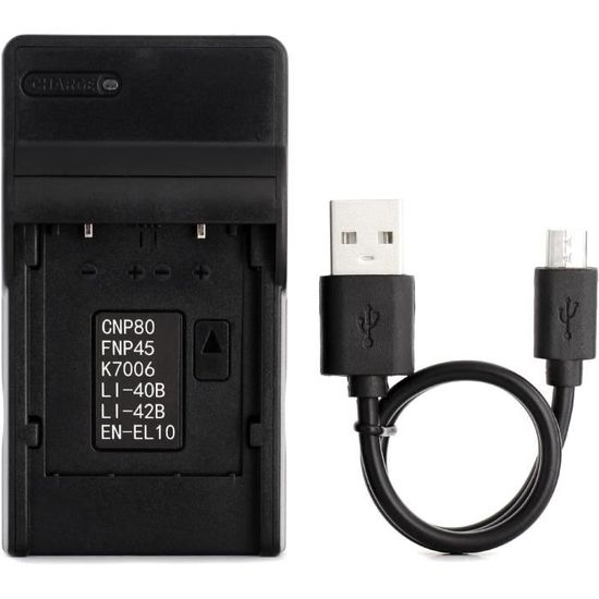 EnEl10 Usb Chargeur Pour Nikon Coolpix S200, S203, S210, S220, S230, S3000, S4000, S500, S510