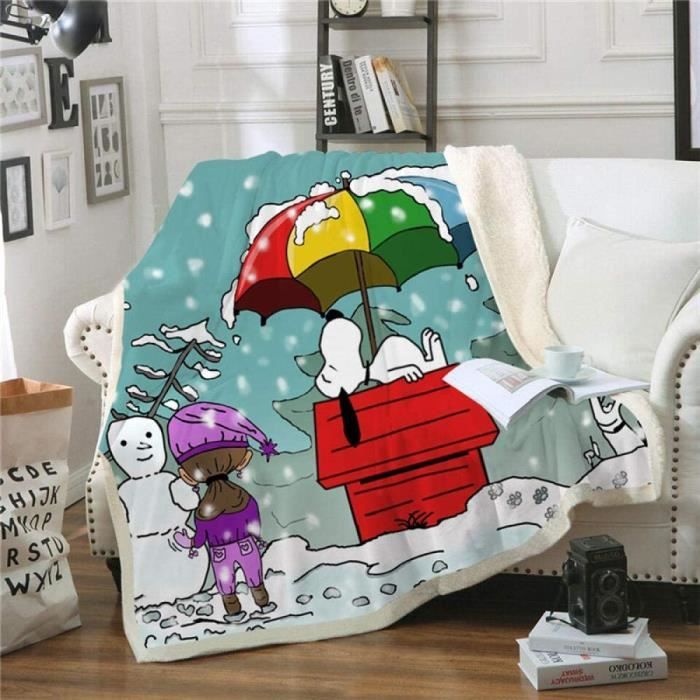 Couverture Sherpa American Eagle Snoopy Peanuts - Édition Halloween Limitée Et Virale - Taille Travel