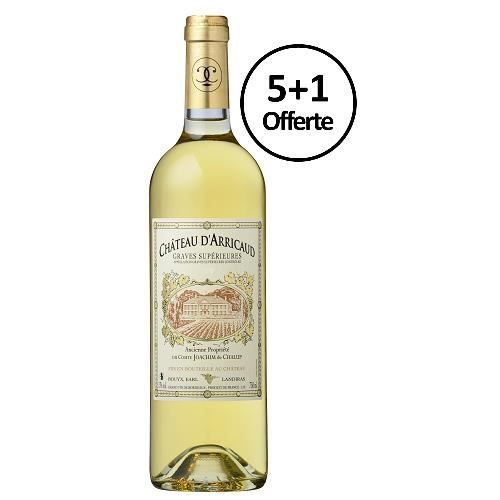 Graves Supérieures 2012 du Château d'Arricaud - lot de 6 bouteilles de 75cl - 5+1 offerte - Graves Supérieures - Bordeaux
