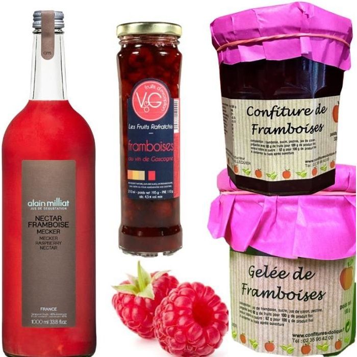 Coffret gourmand la framboise