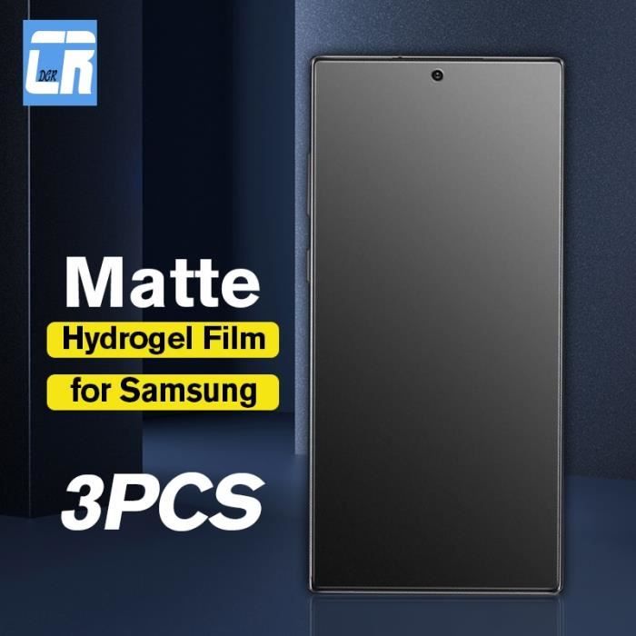 Samsung S8 2Piece 1 3 pièces sans empreinte digitale mat Hydrogel Film pour Samsung Galaxy Note 10 9 8 S20 S10 S9 S8 Plus S21 Ultr