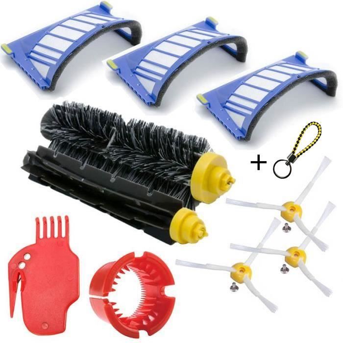 IRobot Kit De Rechange Roomba Séries 585 595 600 605 610 616 620 630 650 680 681 - Accessoires, Filtres et Brosses