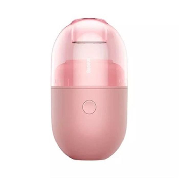 Aspirateur portable capsule étudiante portable électrique sans fil petite mini ventouse de confettis - Rose