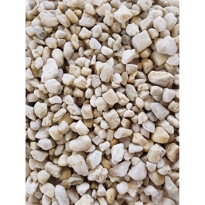 Der Naturstein Garten 25 kg Gravillon de Quartz Blanc 8-16