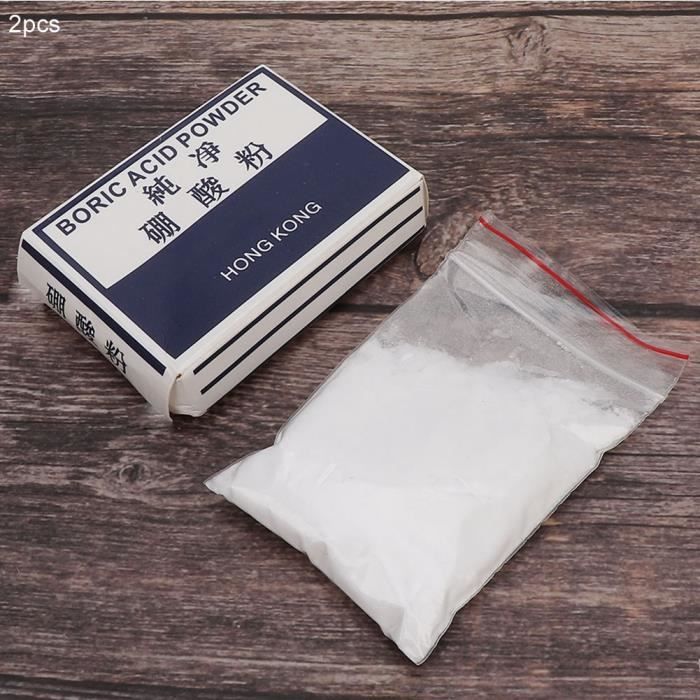 2 Boîtes Poudre d'Acide Borique Outil de Nettoyage de Bijoux Soudage Accessoire de Traitement