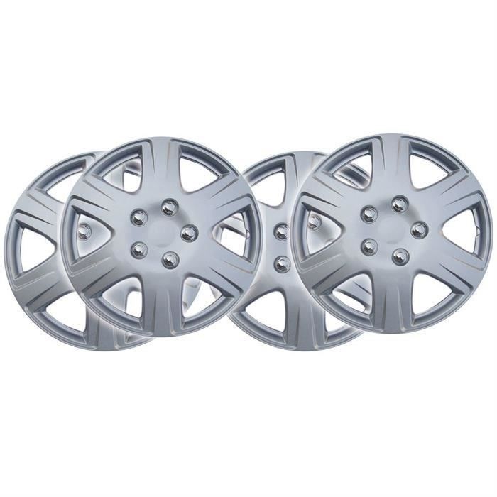 4 ENJOLIVEURS ABS 15- LAQUES ARGENT