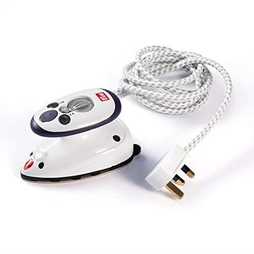 Prym Mini Fer à Repasser à Vapeur avec Prise Britannique, Blanc PRYM_611916-1