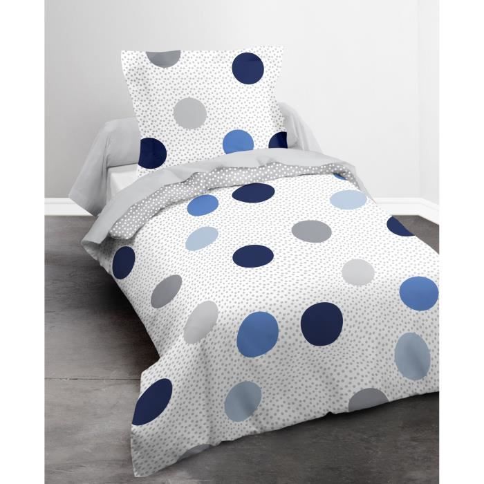 Parure de couette NONE 100% polyester 140x200 BLUE