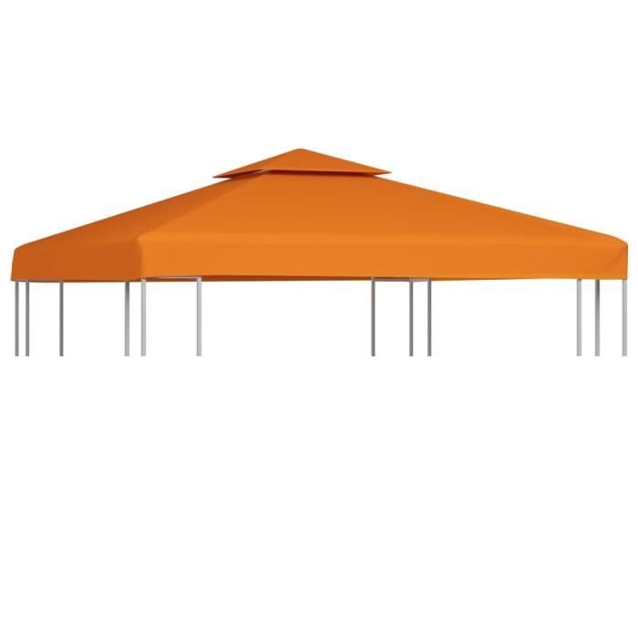 Toile de Rechange pour Gazebo Tonelle Terre cuite 270 g/m²