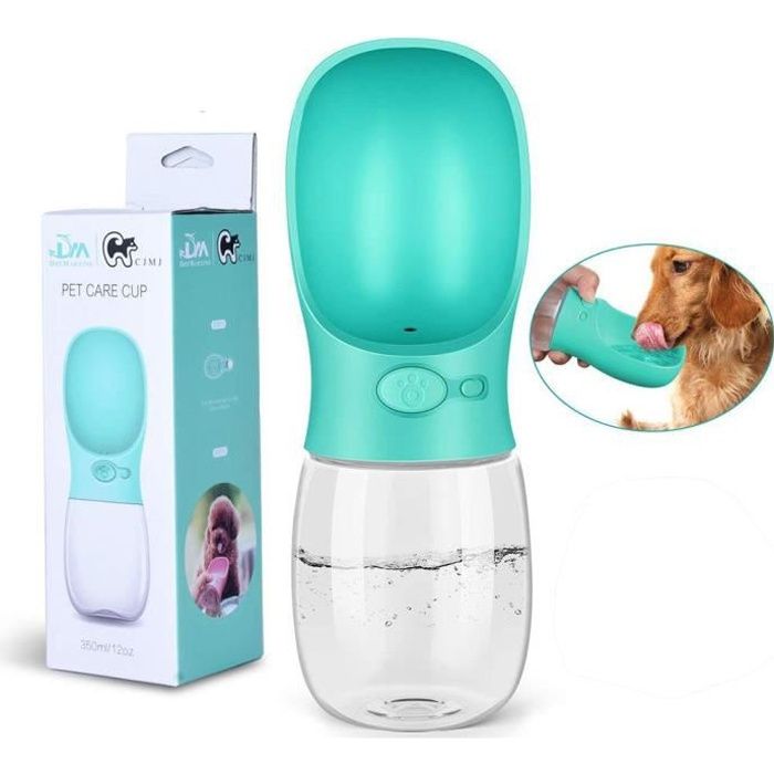 Yolistar Bouteille pour Chien - Portable Voyage Bouteille Chien et Chat Pet Travel Water Drink Bouteille - 350ML - Bleu