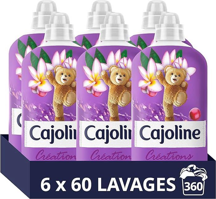 Cajoline Créations Adoucissant Fleur de Tiaré & Baies Sauvages, 6 x 60 ...