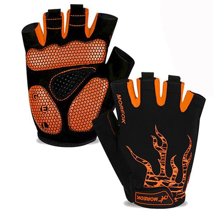 Lv.life Gants de cyclisme Nuit réfléchissante équitation demi-doigts