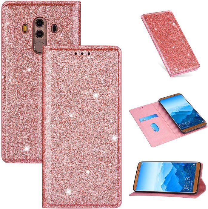 Étui Gaufrage Cuir Pour Huawei Mate 20 Pro 6.3" Housse Portefeuille