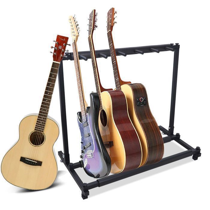 Optimisez votre espace avec le support de guitare pour 5 guitares - Élégance et praticité
