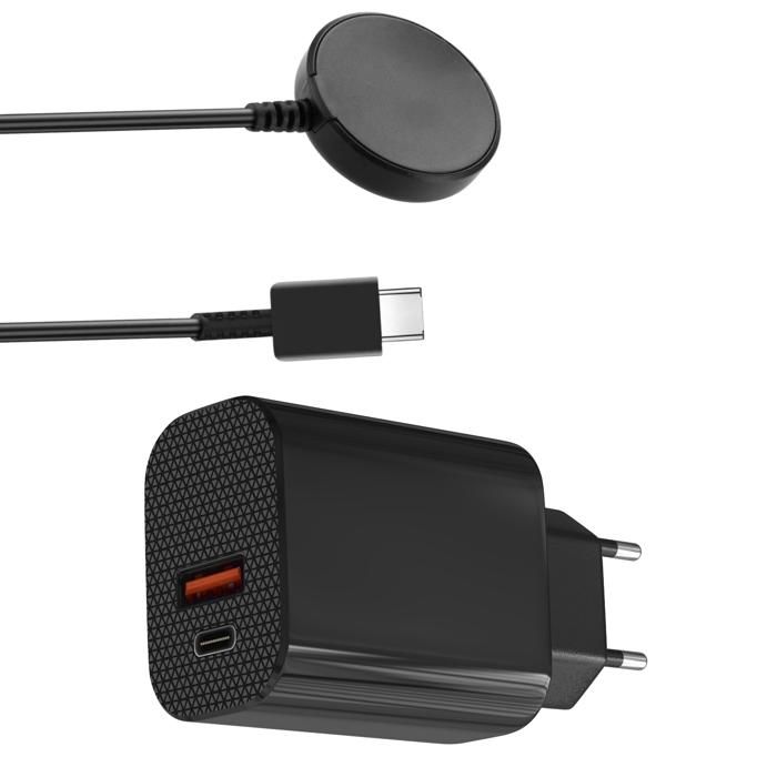 Chargeur Secteur 12W Cable USB-C Compatible avec Samsung Galaxy