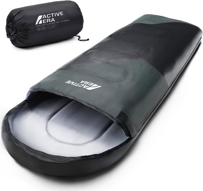Active Era Sac de Couchage Rectangulaire 3-4 Saisons 0-15?�C avec Sac de Compression pour Adultes 