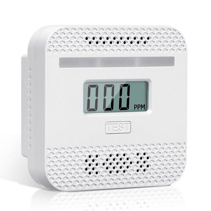 Détecteur De CO Portable 3 En 1 - Rechargeable - Affiche Température Et Humidité - Pour Maison, Camping, Caravane - 6