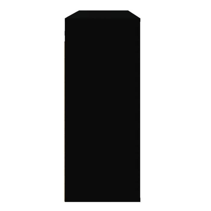 Promotion mai * Armoire murale - Meuble de rangement - Noir 80x33x80 cm EU8415816585
