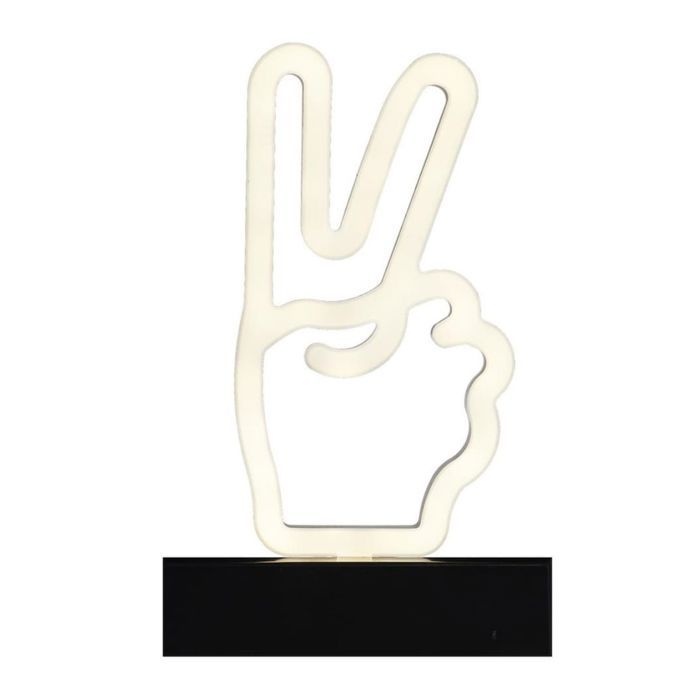Lampe led effet neon décorative peace sur piles Lampe led effet neon décorative peace sur piles