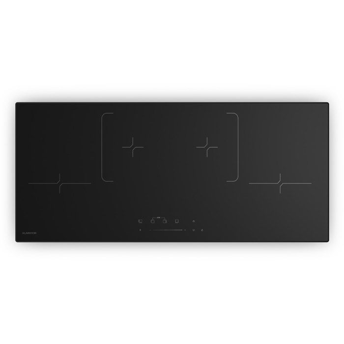 Velaire Table de cuisson induction 90cm 4 Zones 7000W Curseur Tactile Minuterie