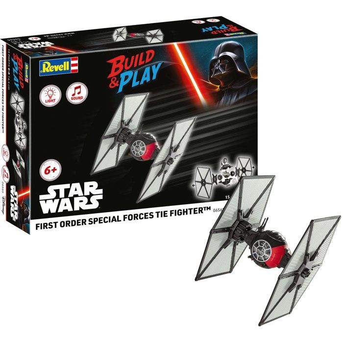 Revell Vaisseau à construire - Build & Play - Star Wars - TIE Fighter - Sons et lumières - Dès 6 ans