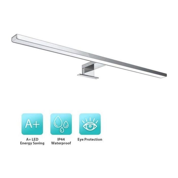 Applique Salle de Bain 10W 4000K Pour Maquillage Armoire 800LM 60CM ODIPIE