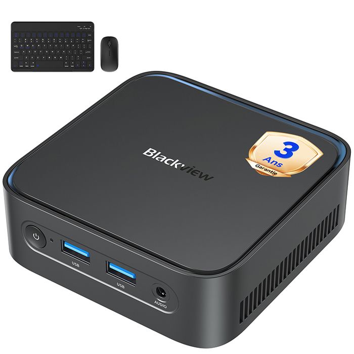 Blackview Mini Pc MP50 AMD Ryzen 5 DDR4 .2 SSD Windows 11 Pro Mini Ordinateur Bureau - vue 4