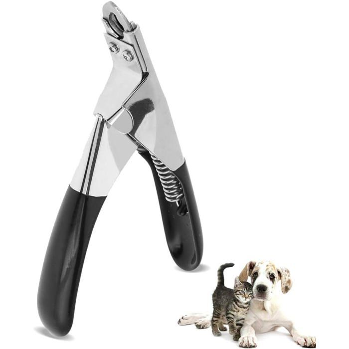 Coupe-Griffes pour ChienChat et Petit et Grand AnimauxCoupe-Ongles Efficace avec SecuritéTondeuse à Ongles (Noir)