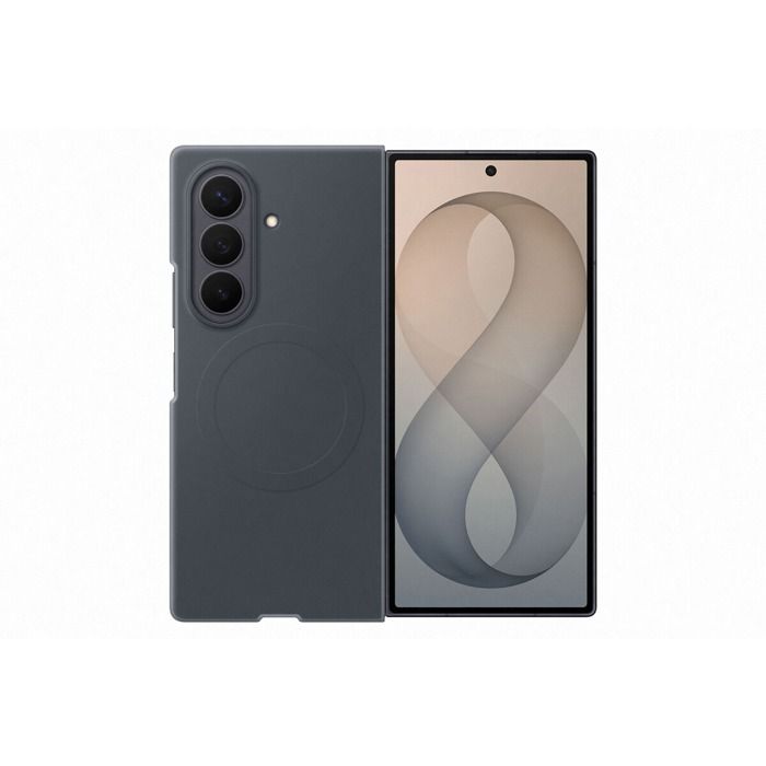 Samsung Pack 2-en-1 en silicone magnétique Graphite + Film anti-reflet Transparent pour Galaxy Z Fold 8 Noir - vue 2