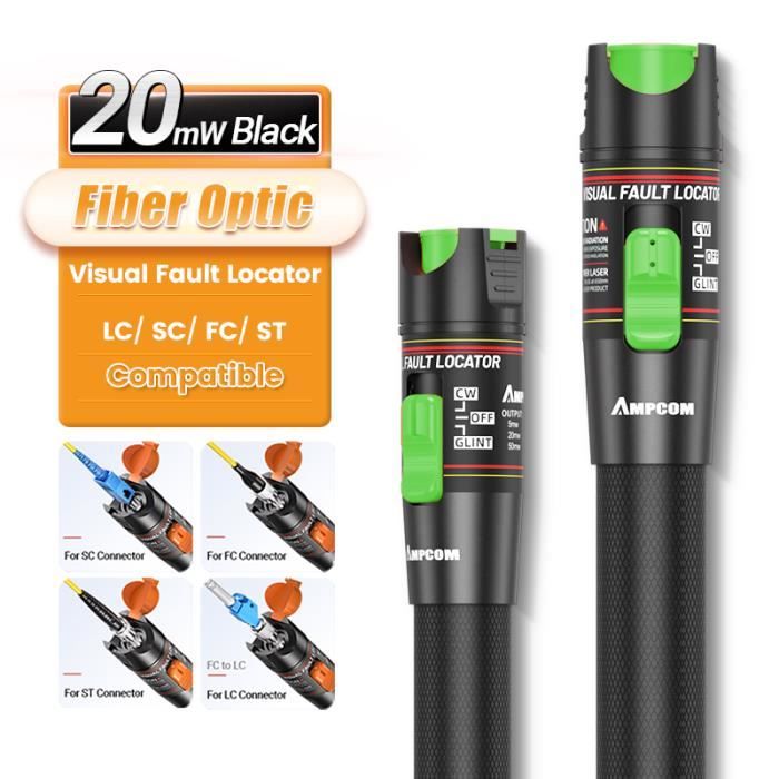 Lot De 20 Adaptateurs Manchons Céramique 7 Mm Pour Testeur Fibre Optique - Noyaux Céramique + Têtes Métal - Réparation