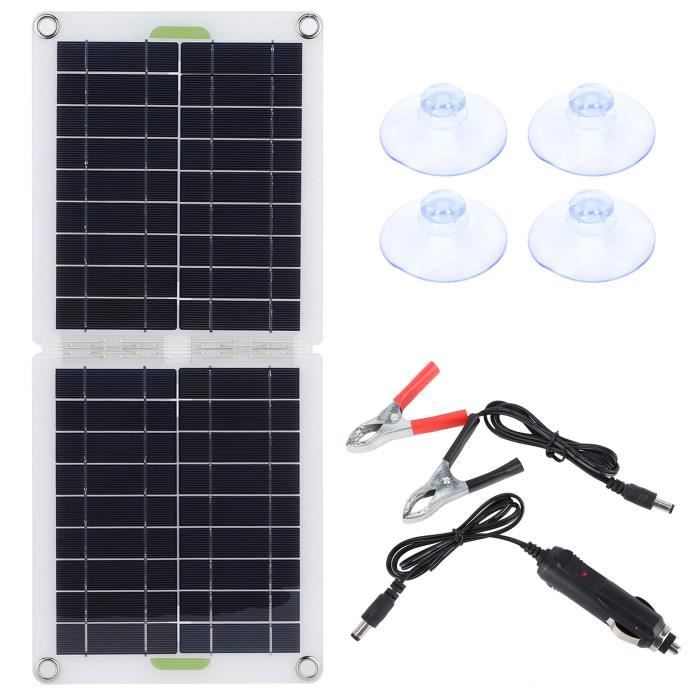 30W Chargeur Solaire Pliable, Panneau Solaire Portable étanche 18V 3
