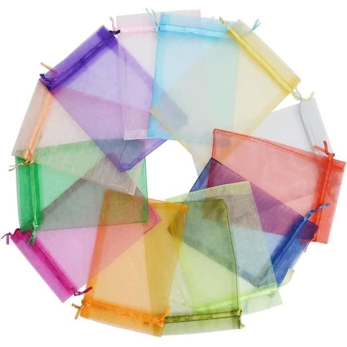 Sachet - Lot 100 Petits Sachets Organza 7 X Cm Pour Mariage Cadeau ...