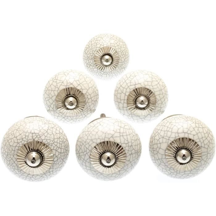 Lot De 6 Boutons Vintage - 27 Mm - Couleur Rose Saumon/rouge Brique - Plastique Cerclé Métal