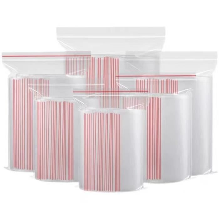 4x6cm 500pcs - Sacs de conservation des aliments en plastique PE, sacs  d'emballage transparents épais à 6 fil