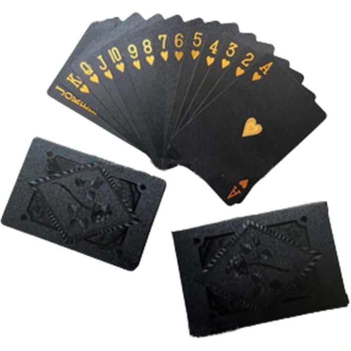Jeu de cartes poker - Black Diamond Cartes étanches et résistantes en PVC -  Mat - Noir - Acheter sur PhoneLook