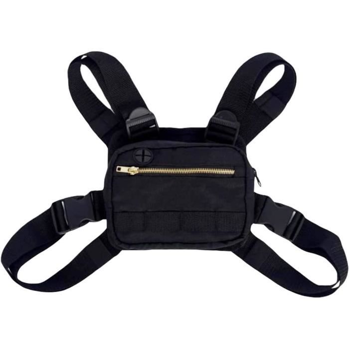 Borsa A Tracolla Unisex Stile Hip-Hop | Marsupio Gilet Da Viaggio In Oxford Per Sport E Campeggio
