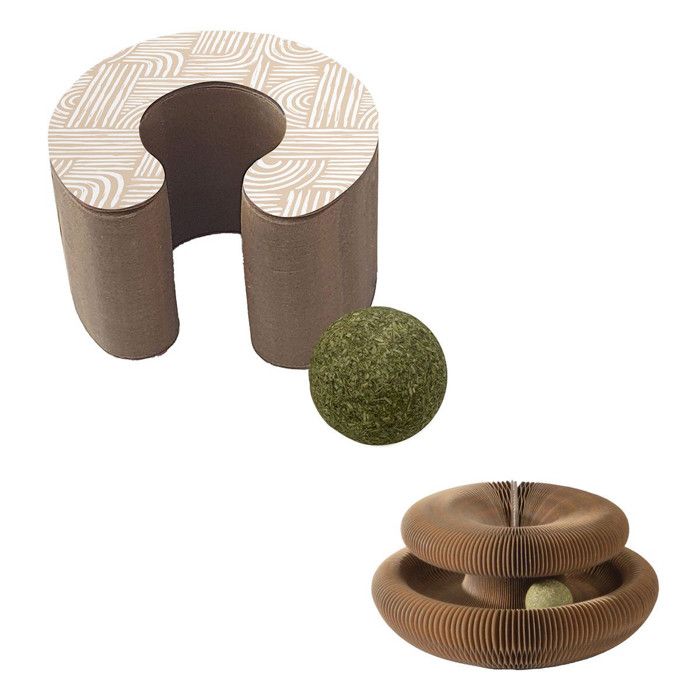 Jouet Griffoir Pour Chat Magique 11cm Naturel