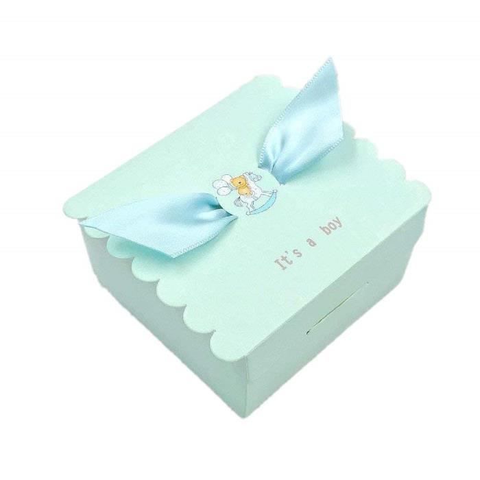 50 X Bleu Bebe Garcon Boite Cadeau Boite Cadeau Faveurs Bonbons Macaron Chocolat Cookie Douche De Bebe Bapteme Communion Cdiscount Beaux Arts Et Loisirs Creatifs