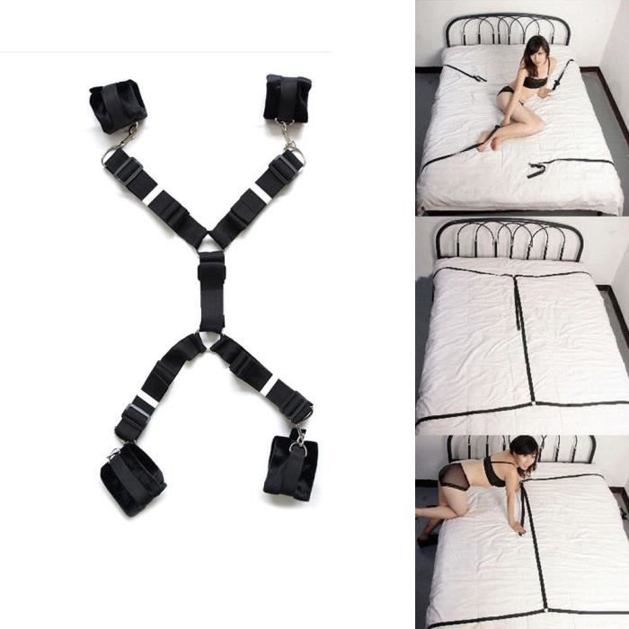 Bondagerie Pour Couple Sextoyse kit attache sexuelle lit Accessoires  Fitness Objet Jeu Šêxuelle Tapis SM9084