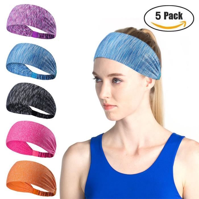 5pcs Bandeau Cheveux Femme Elastique Bande de Cheveux Large Headband Bandeau de Sport Yoga 6 Couleurs Turban Chimo Accessoire Cheveux Set 1 5pcs Bandeau Cheveux Femme Elastique Bande de Cheveux Large Headband Bandeau de Sport Yoga 6 Couleurs Turban Chimo Accessoire Cheveux Set 1