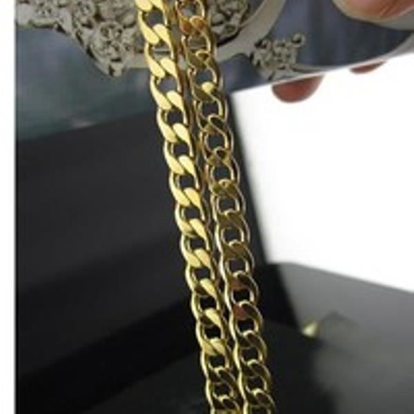 Collier Homme Acier Inoxydable Cha/îne Maille For/çat Large 8 mm