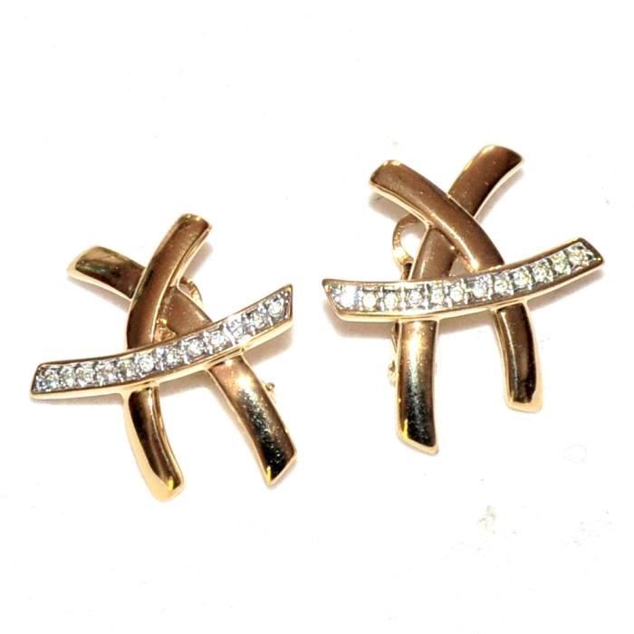 Boucles D'oreilles Pierre Lang - Occasion - Modèle En Pierre Naturelle