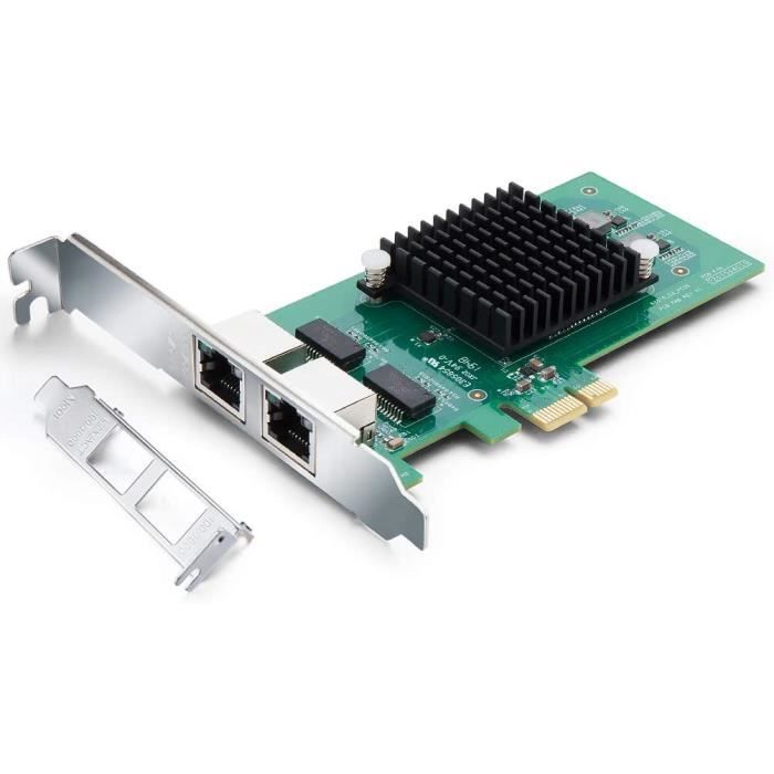 Carte réseau PCI Express Gigabit pour Puce Intel 82576, Carte LAN ...