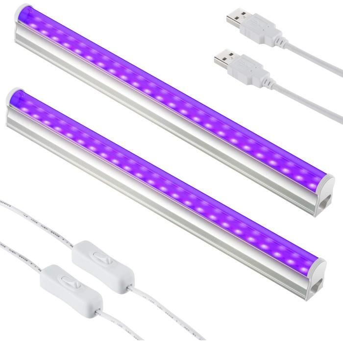 BOSTE 10W Lumère Nore Portable,Barre de Lumères UV,Lumère DJ,Tube