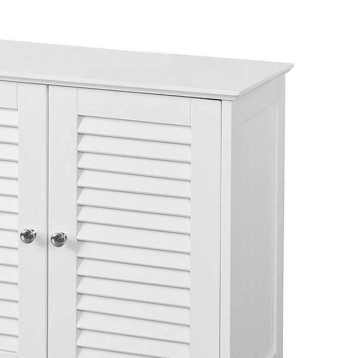Armoire De Salle De Bain Avec Tablette Reglable Debout A Deux