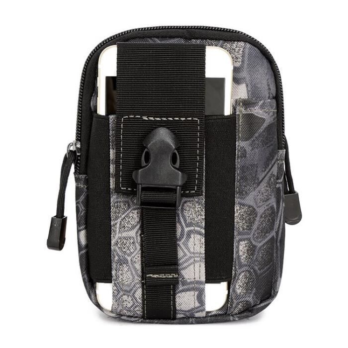 Ceinture Tactique Molle Avec Poche Téléphone 7 Pouces – Sac EDC Homme
