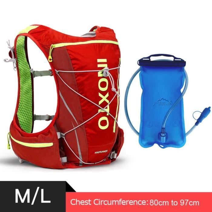 INOXTO – sac à dos ultra-léger 5L, gilet d'hydratation pour course à